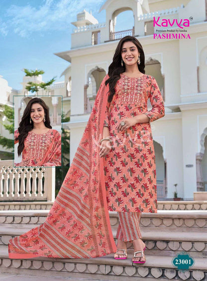 Pashmina Vol 23 Kavya Readymade Cotton Pant Suits Supplier India