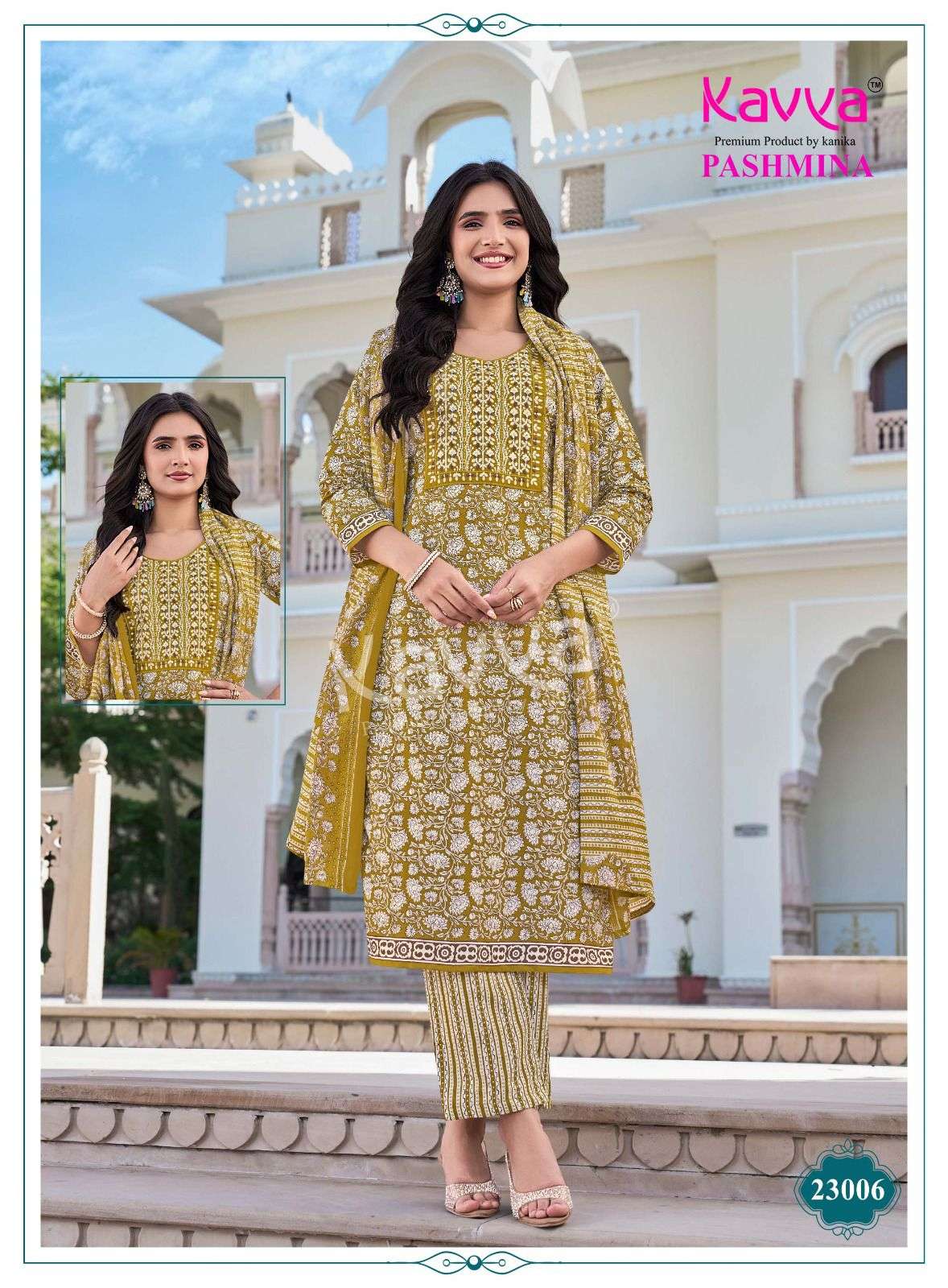 Pashmina Vol 23 Kavya Readymade Cotton Pant Suits Supplier India