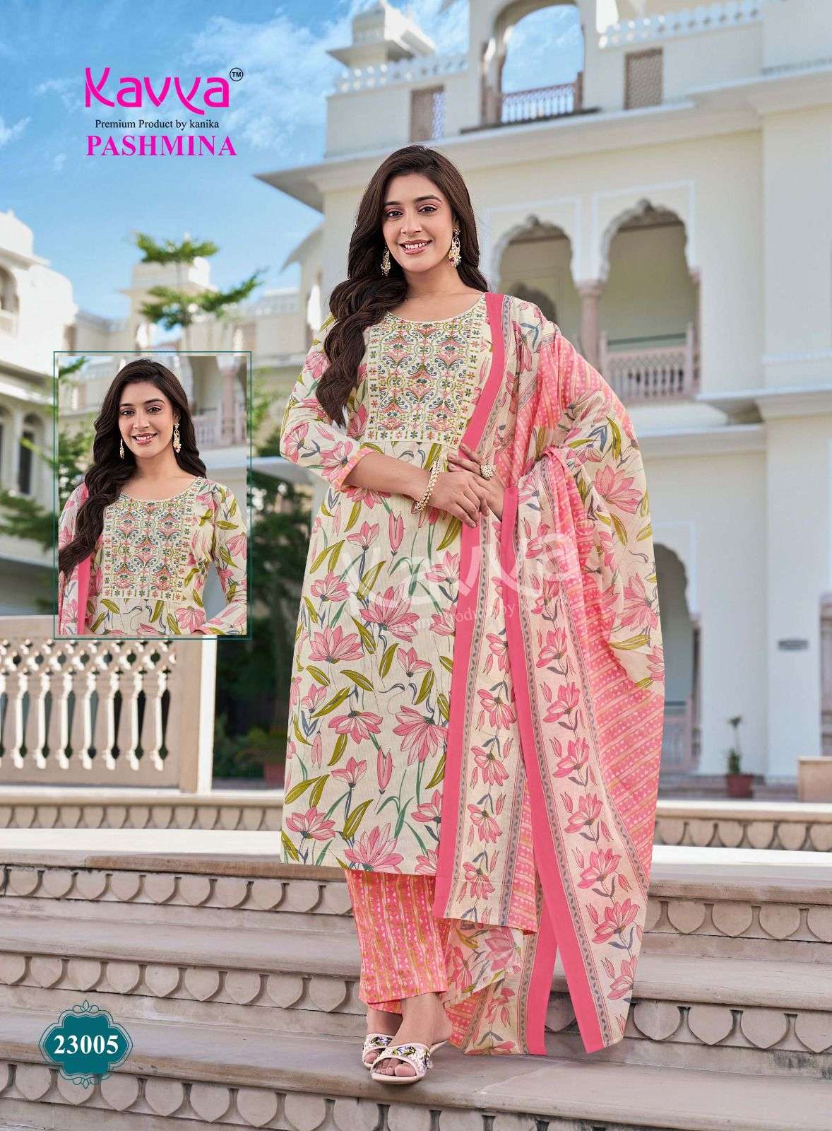 Pashmina Vol 23 Kavya Readymade Cotton Pant Suits Supplier India