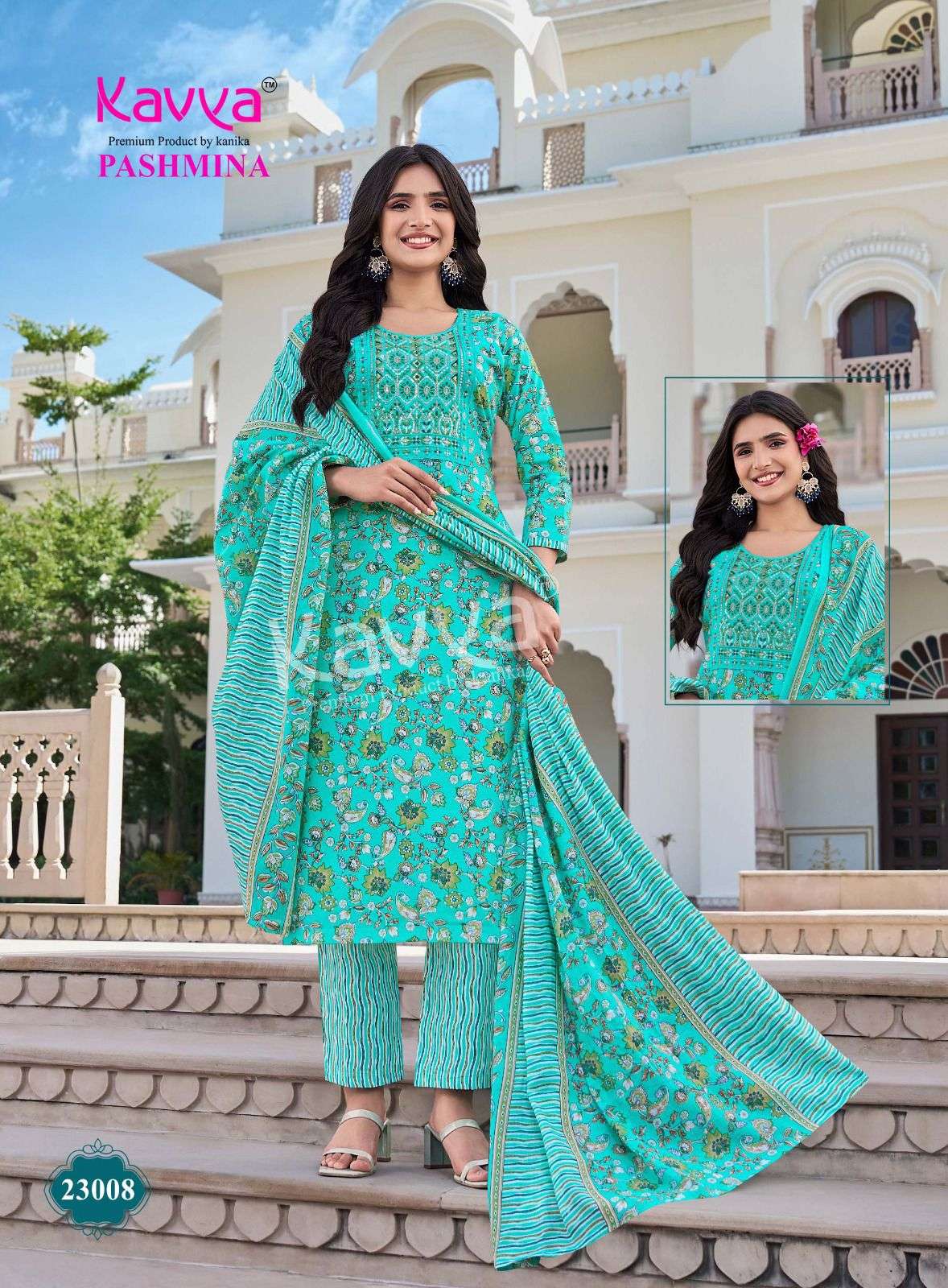 Pashmina Vol 23 Kavya Readymade Cotton Pant Suits Supplier India