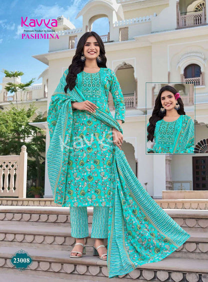 Pashmina Vol 23 Kavya Readymade Cotton Pant Suits Supplier India