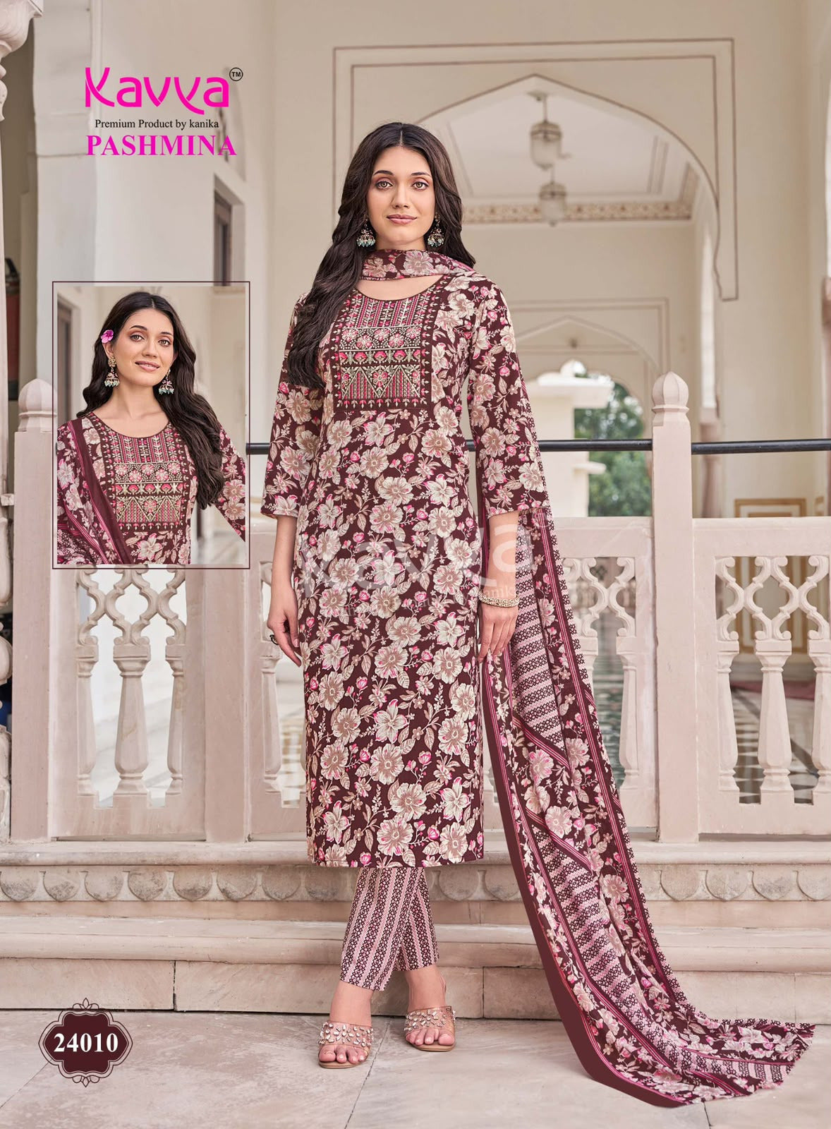 Pashmina Vol 24 Kavya Readymade Cotton Pant Suits Wholesaler
