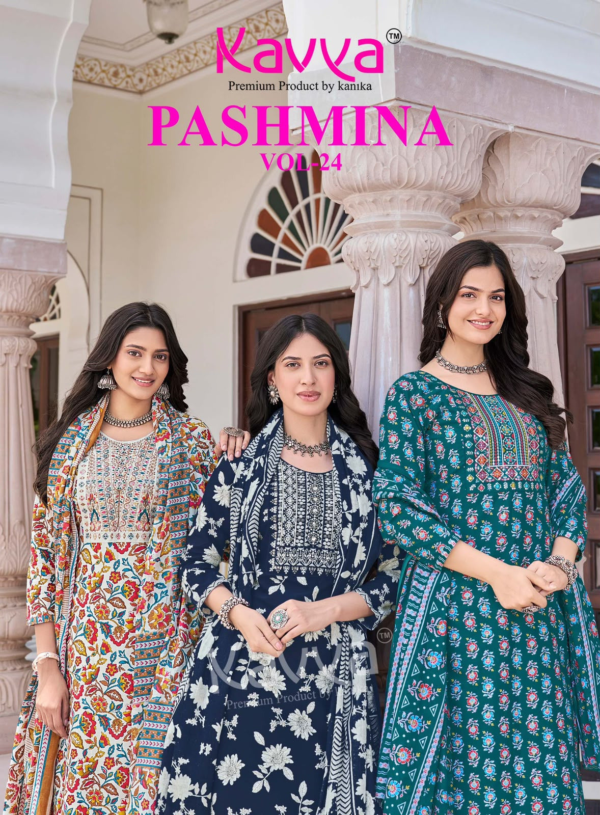 Pashmina Vol 24 Kavya Readymade Cotton Pant Suits Wholesaler