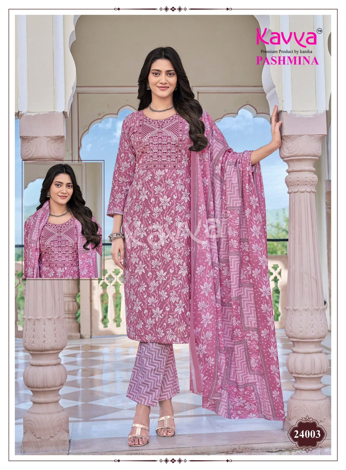 Pashmina Vol 24 Kavya Readymade Cotton Pant Suits Wholesaler