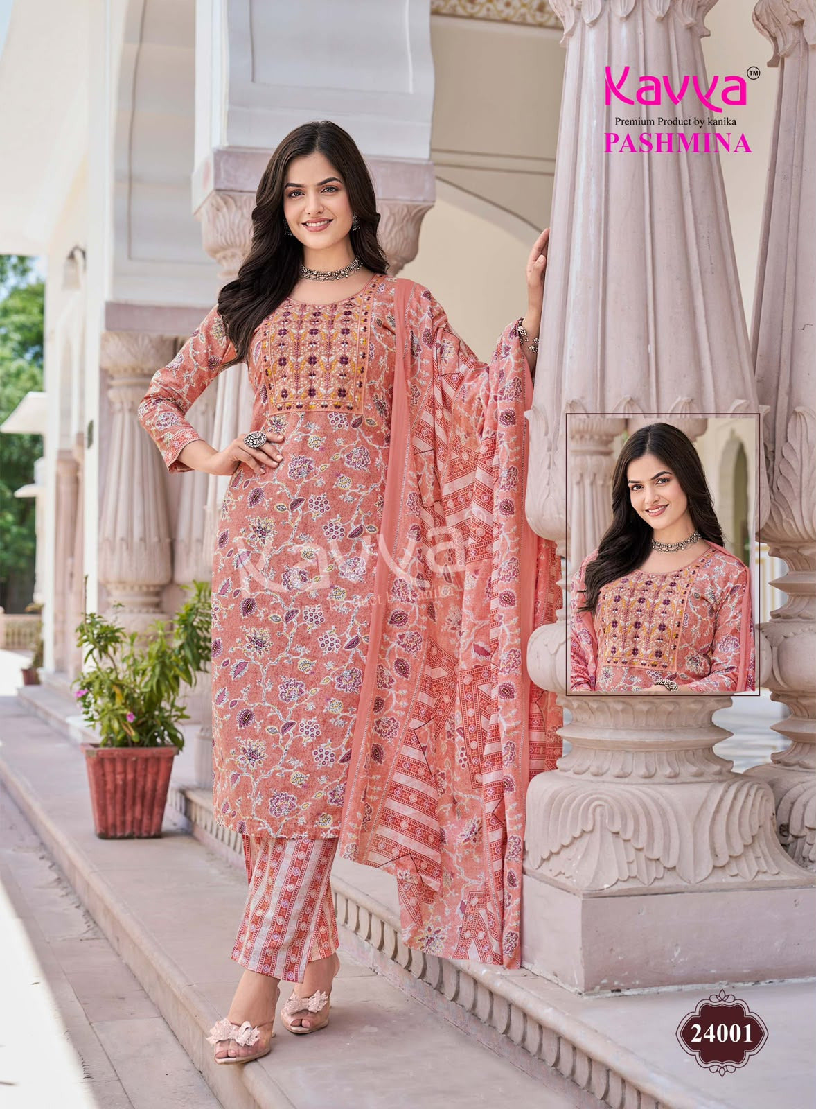 Pashmina Vol 24 Kavya Readymade Cotton Pant Suits Wholesaler