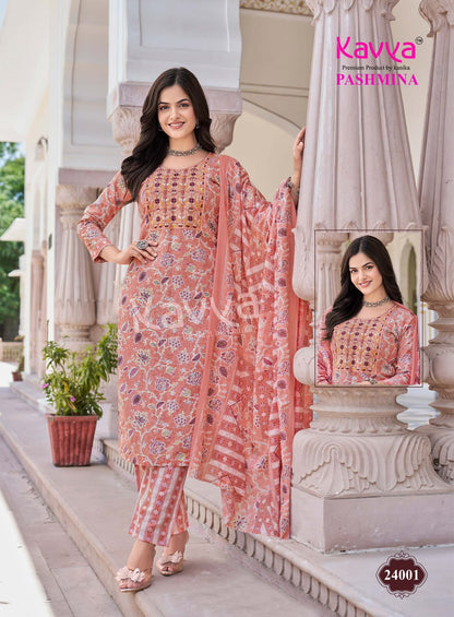 Pashmina Vol 24 Kavya Readymade Cotton Pant Suits Wholesaler