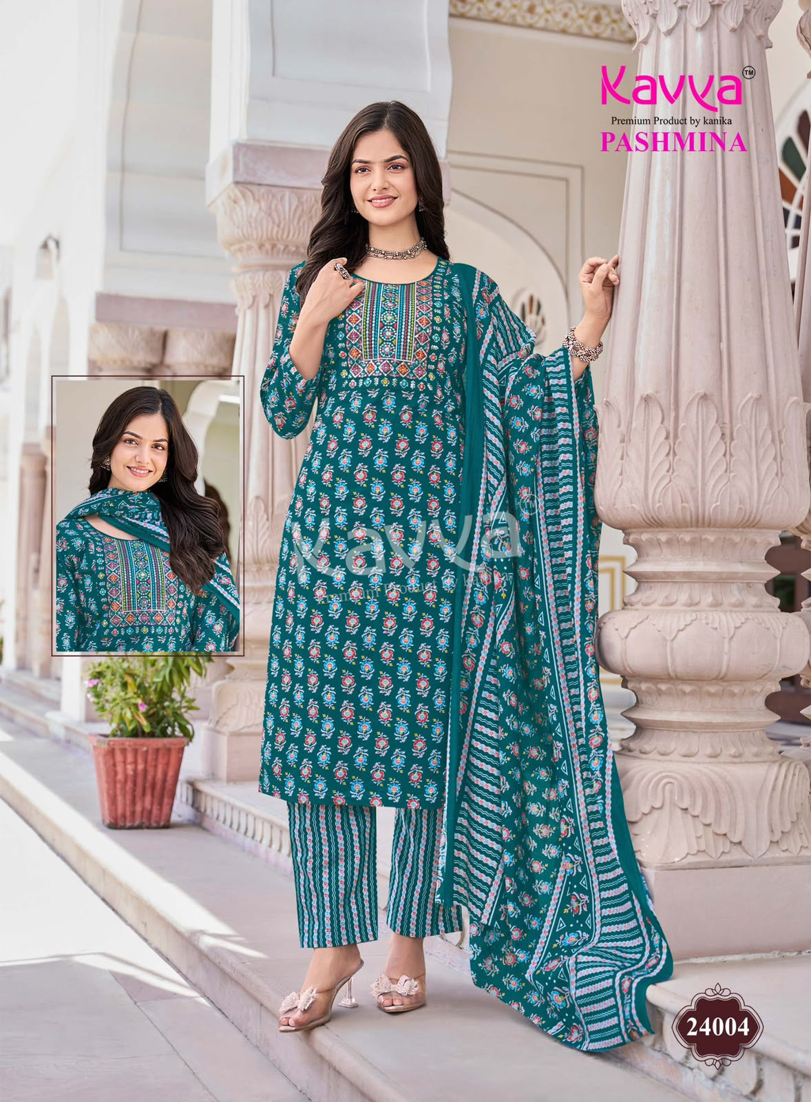 Pashmina Vol 24 Kavya Readymade Cotton Pant Suits Wholesaler