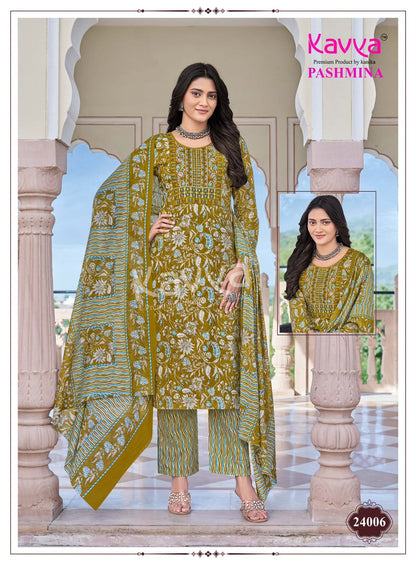 Pashmina Vol 24 Kavya Readymade Cotton Pant Suits Wholesaler