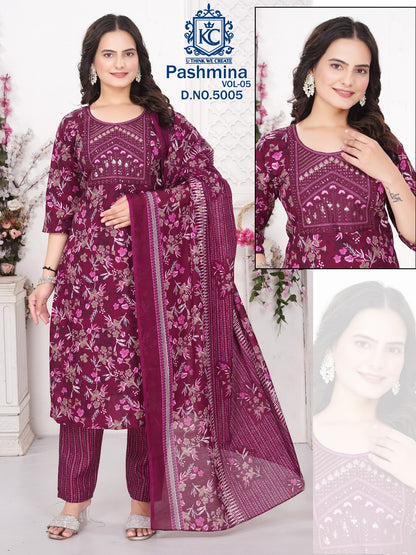 Pashmina Vol 5 Kcf Readymade Cotton Pant Suits Wholesaler Gujarat