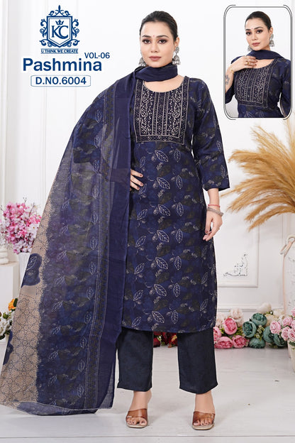 Pashmina Vol 6 Kcf Readymade Cotton Pant Suits Exporter Gujarat