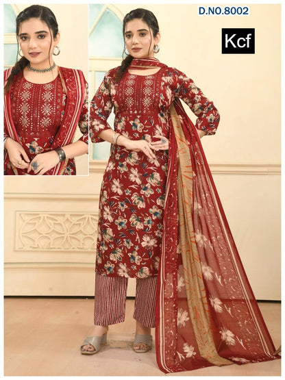 Pashmina Vol 8 Kcf Readymade Cotton Pant Suits Exporter Gujarat