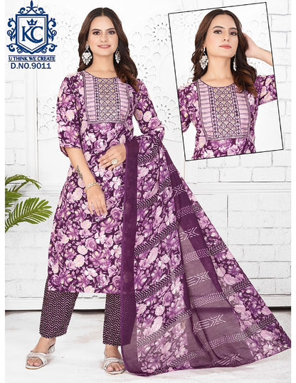 Pashmina Vol 9 Kcf Readymade Cotton Pant Suits Exporter Ahmedabad