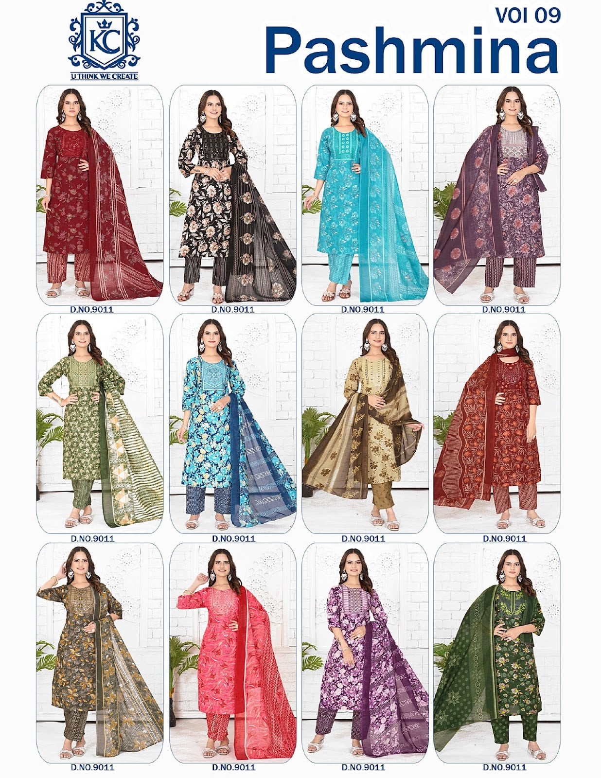 Pashmina Vol 9 Kcf Readymade Cotton Pant Suits Exporter Ahmedabad