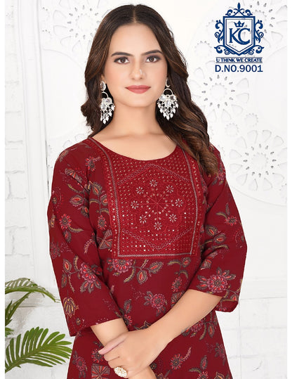 Pashmina Vol 9 Kcf Readymade Cotton Pant Suits Exporter Ahmedabad