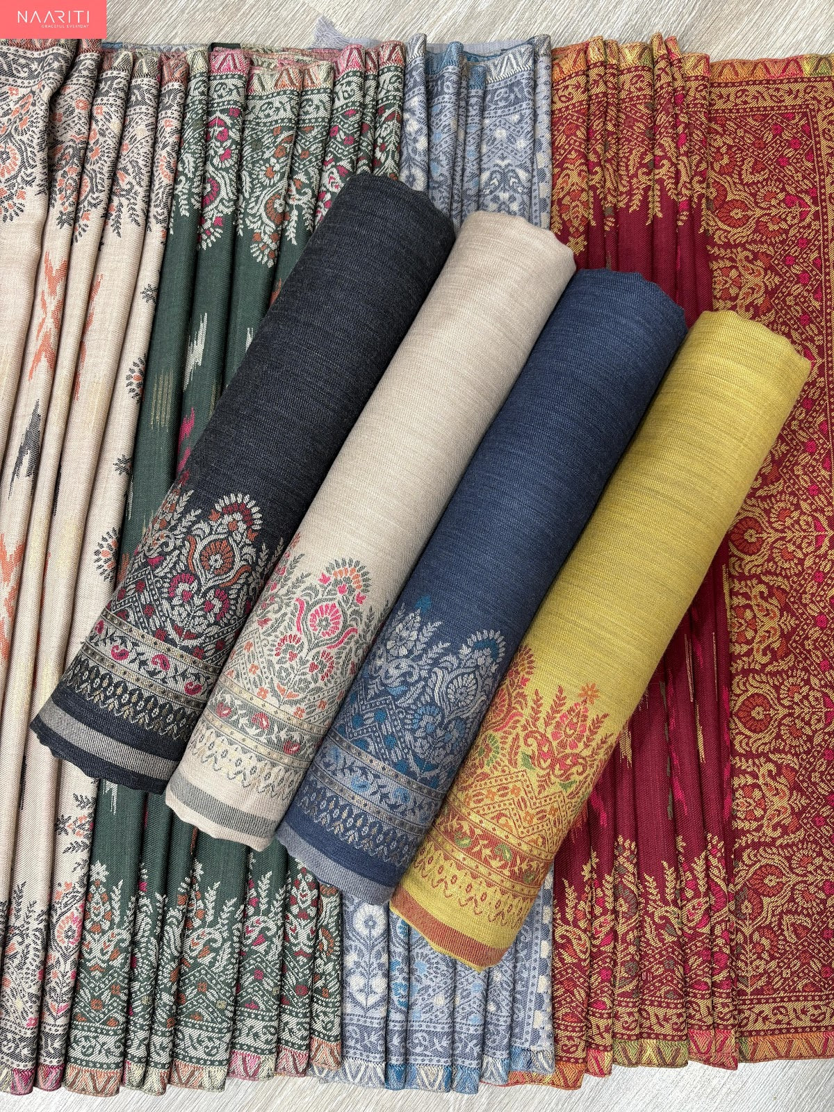 Pashnaar 16 Naariti Woolen Pashmina Suits Wholesaler