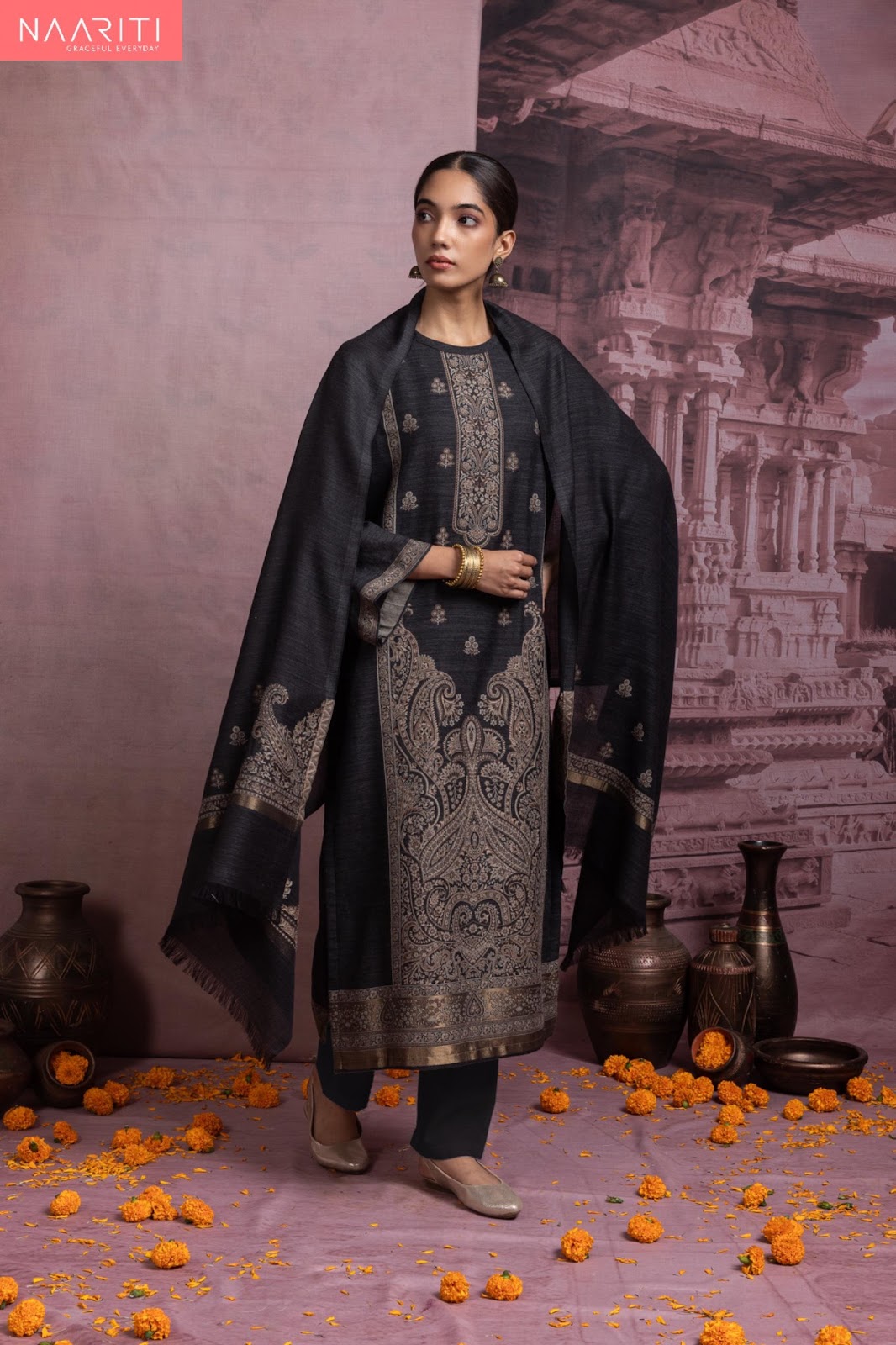 Apple With Pocket And Feeding 2710 Kanha Reyon Readymade Pant Style Suits Exporter India