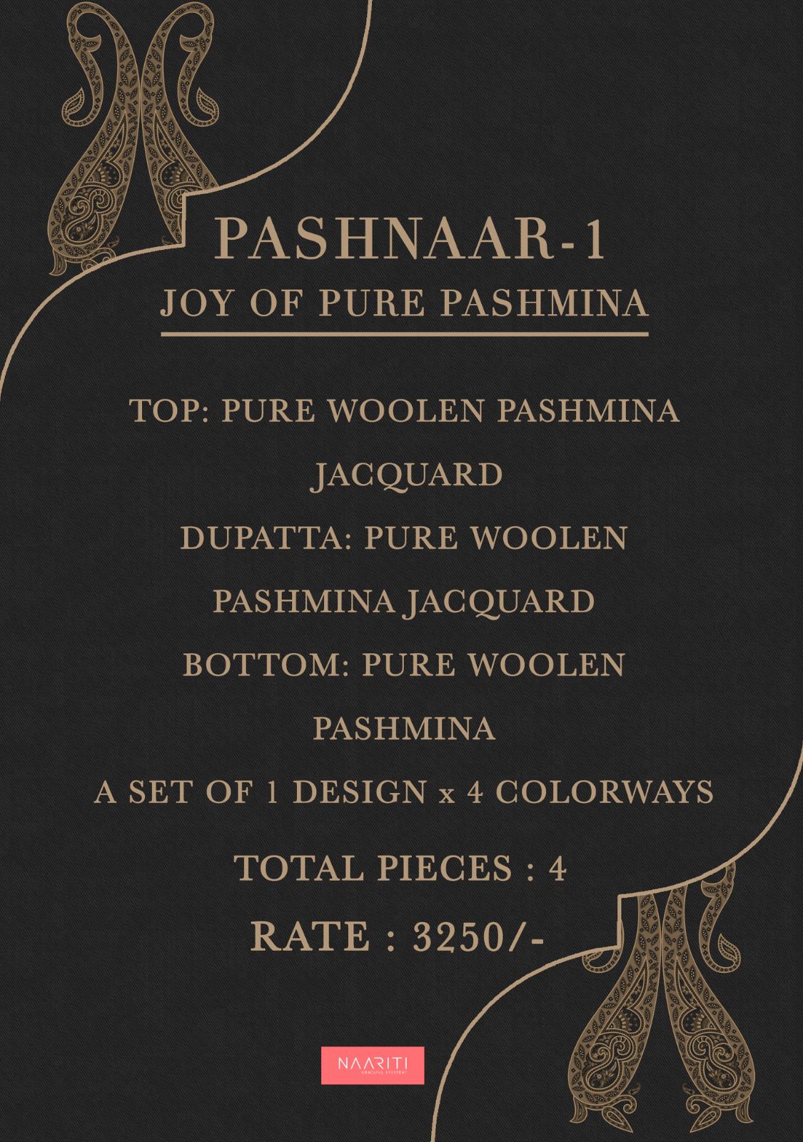 Pashnaar 1 Naariti Pashmina Suits Supplier Gujarat