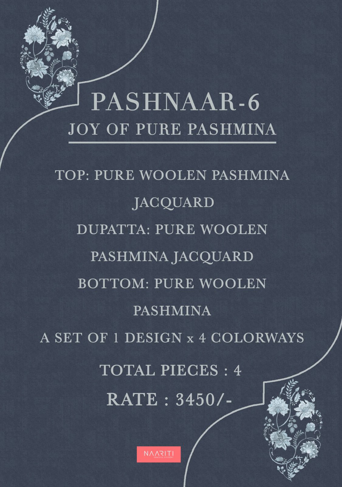 Pashnaar 6 Naariti Pashmina Suits Manufacturer Ahmedabad