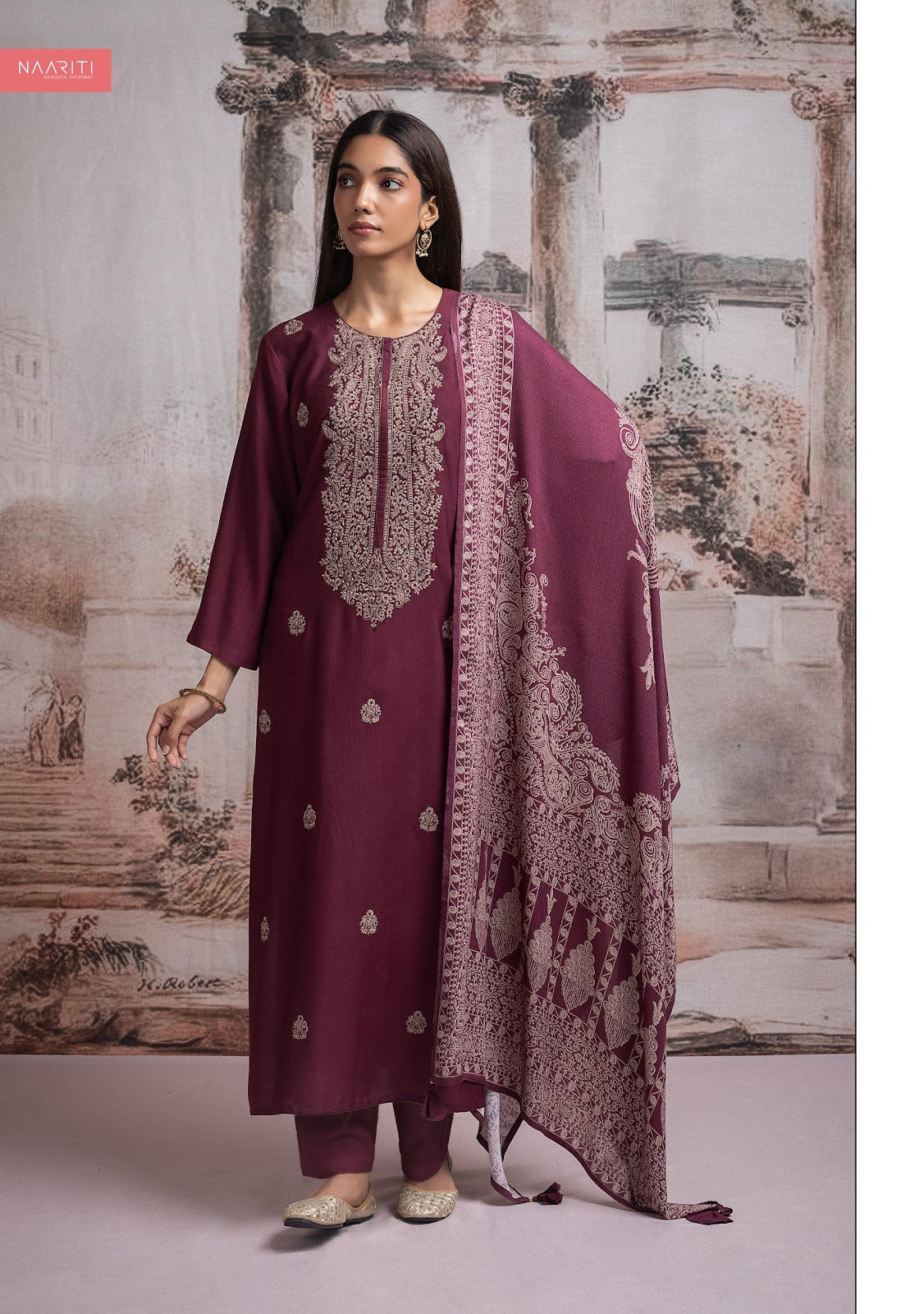 Pashtoo Naariti Pashmina Suits Wholesale Rate