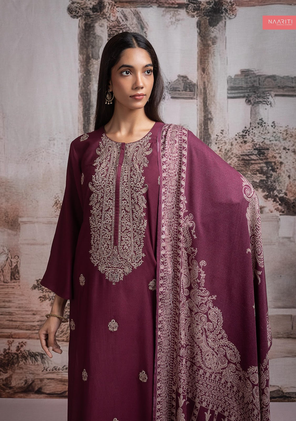 Pashtoo Naariti Pashmina Suits Wholesale Rate