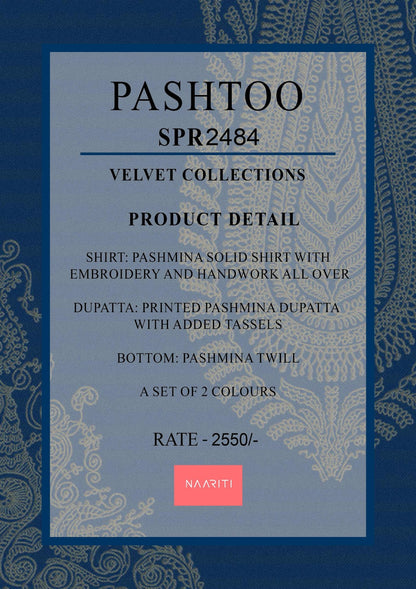 Pashtoo Naariti Pashmina Suits Wholesale Rate