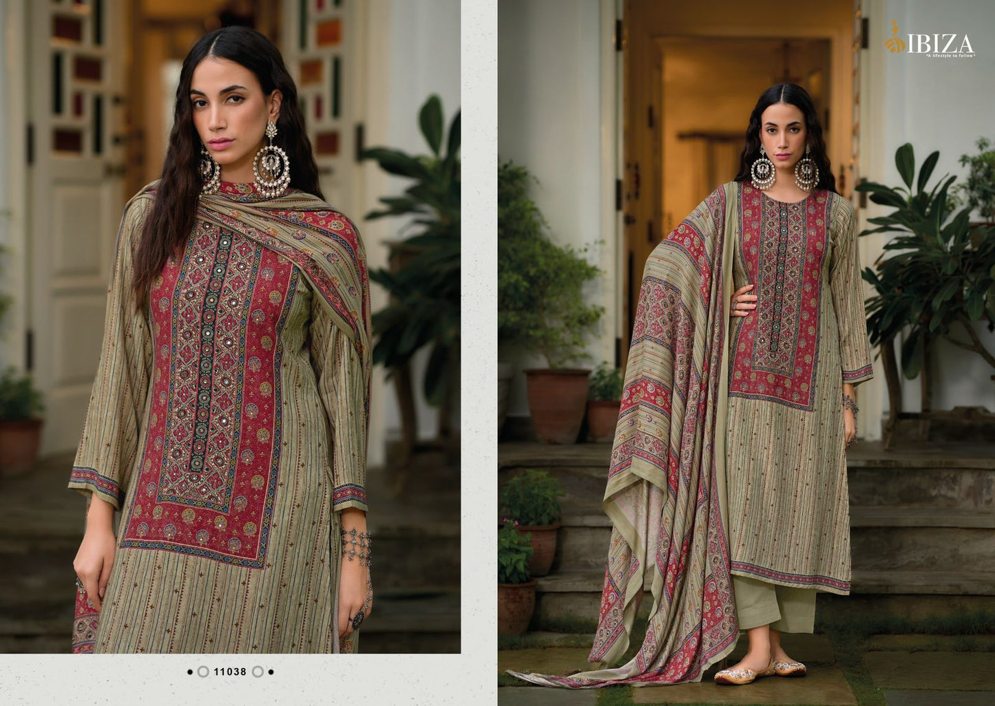 Pashtush Ibiza Viscose Pashmina Suits Wholesale