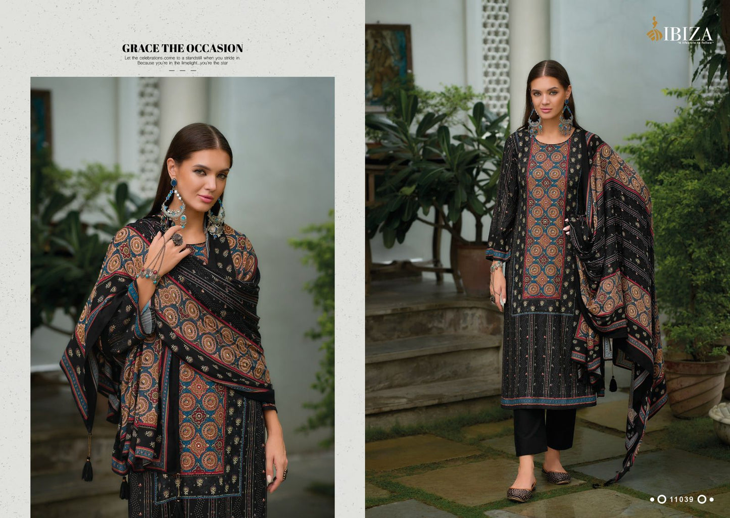 Pashtush Ibiza Viscose Pashmina Suits Wholesale