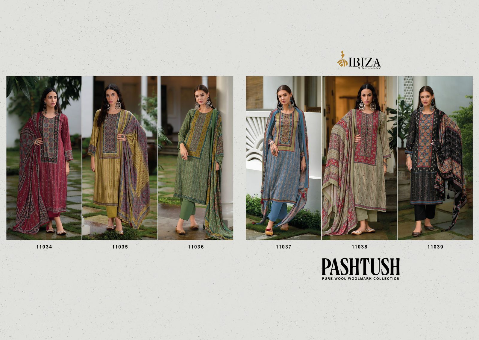 Pashtush Ibiza Viscose Pashmina Suits Wholesale