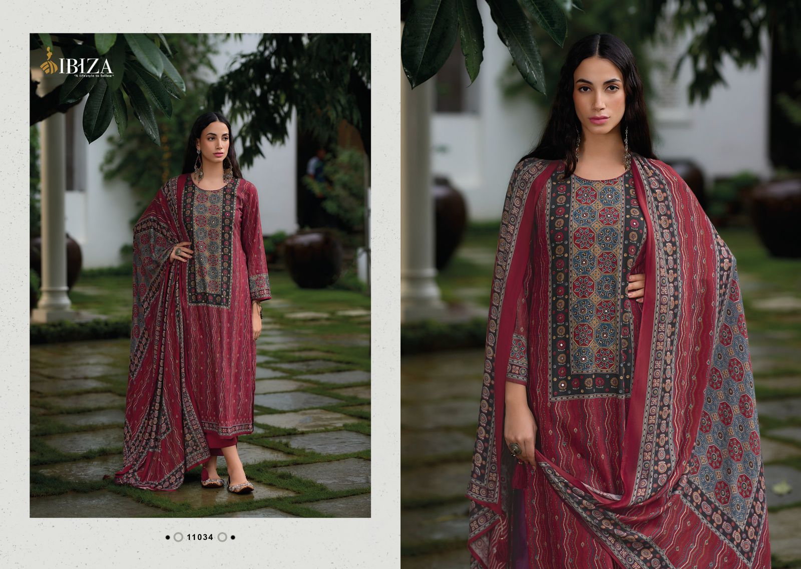 Pashtush Ibiza Viscose Pashmina Suits Wholesale