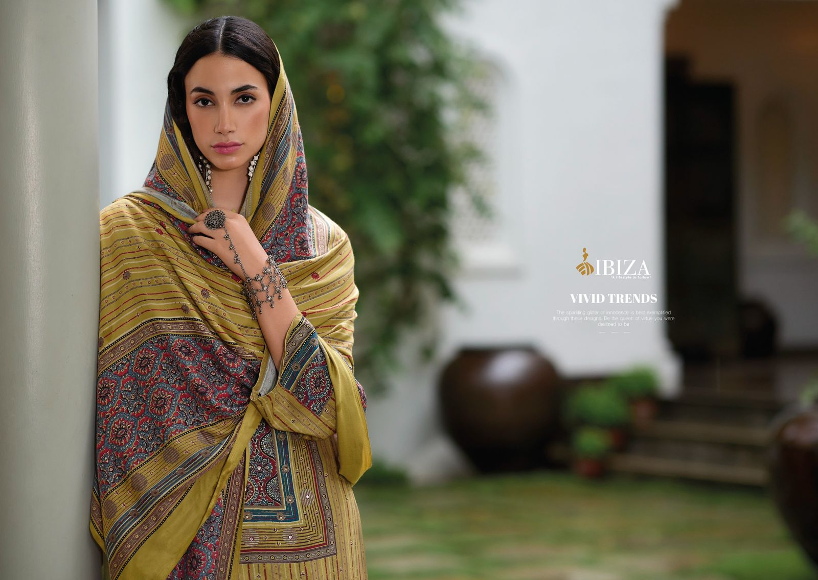 Pashtush Ibiza Viscose Pashmina Suits Wholesale