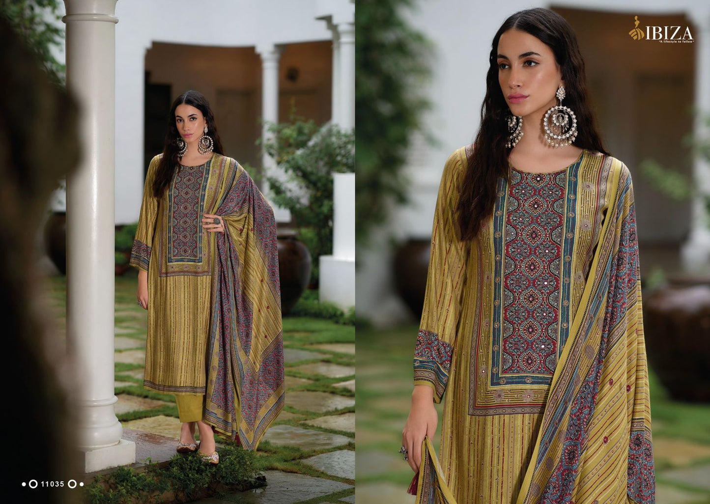 Pashtush Ibiza Viscose Pashmina Suits Wholesale