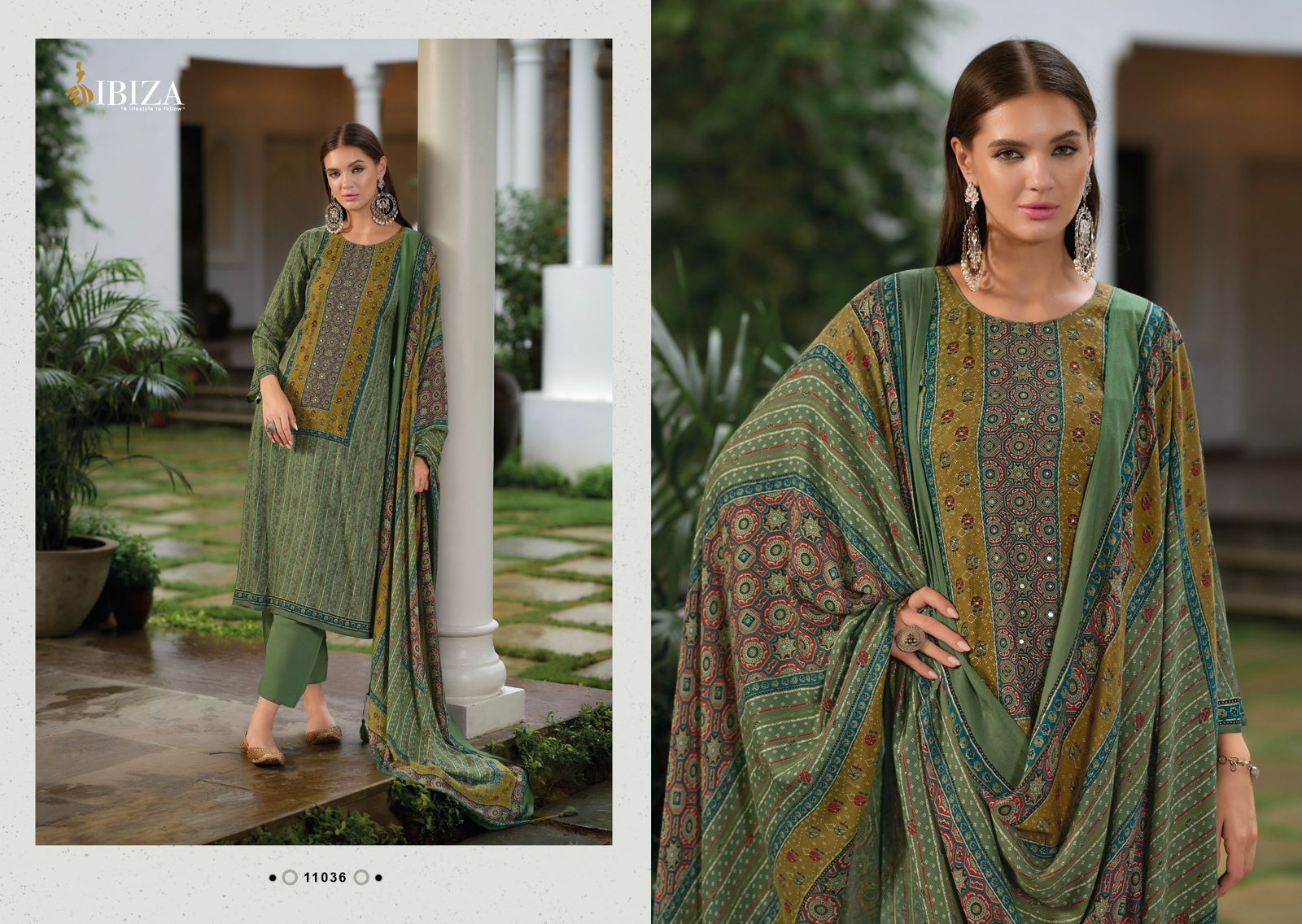 Pashtush Ibiza Viscose Pashmina Suits Wholesale