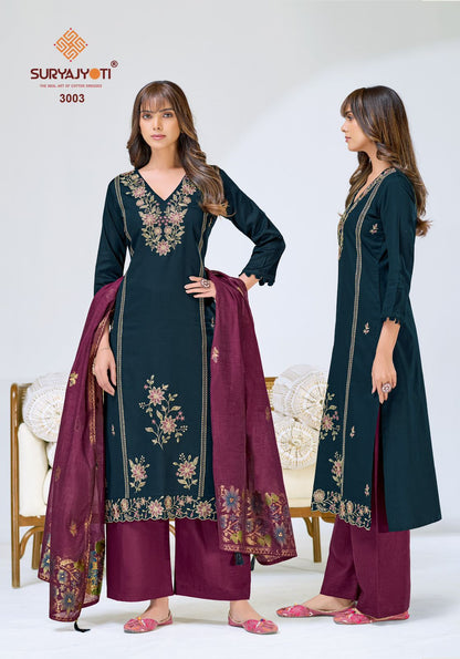 Pasoori Vol 3 Suryajyoti Jaam Pant Style Suits Supplier