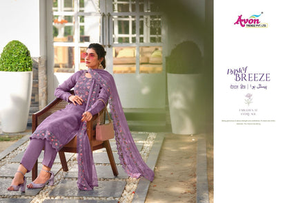 Pastel Breeze Avon Trendz Organza Pant Style Suits Exporter Ahmedabad