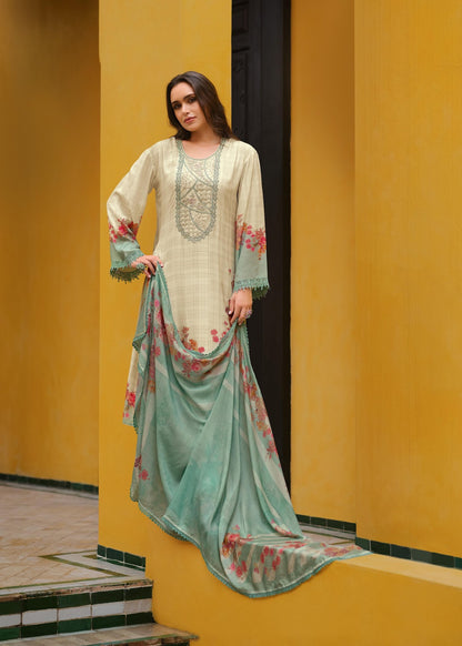 Pastel Paradise Varsha Fashions Viscose Muslin Pant Style Suits Wholesaler