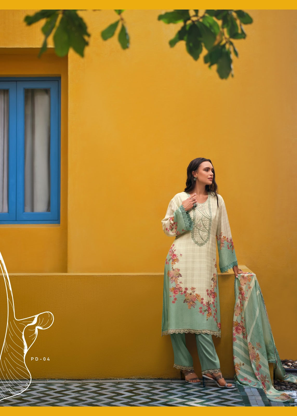 Pastel Paradise Varsha Fashions Viscose Muslin Pant Style Suits Wholesaler