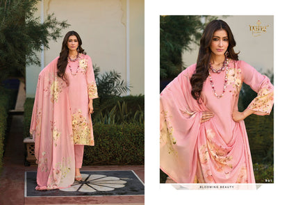 Pastels Rang Fashion Pure Viscose Muslin Pant Style Suits Manufacturer India