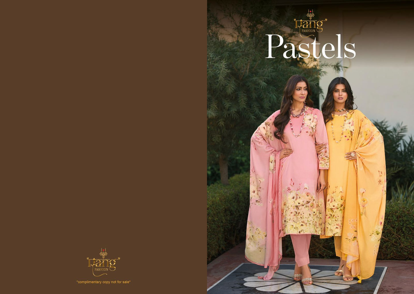 Pastels Rang Fashion Pure Viscose Muslin Pant Style Suits Manufacturer India