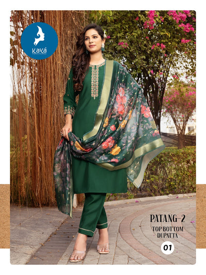 Patang 2 Kaya Roman Silk Readymade Pant Style Suits Manufacturer Ahmedabad