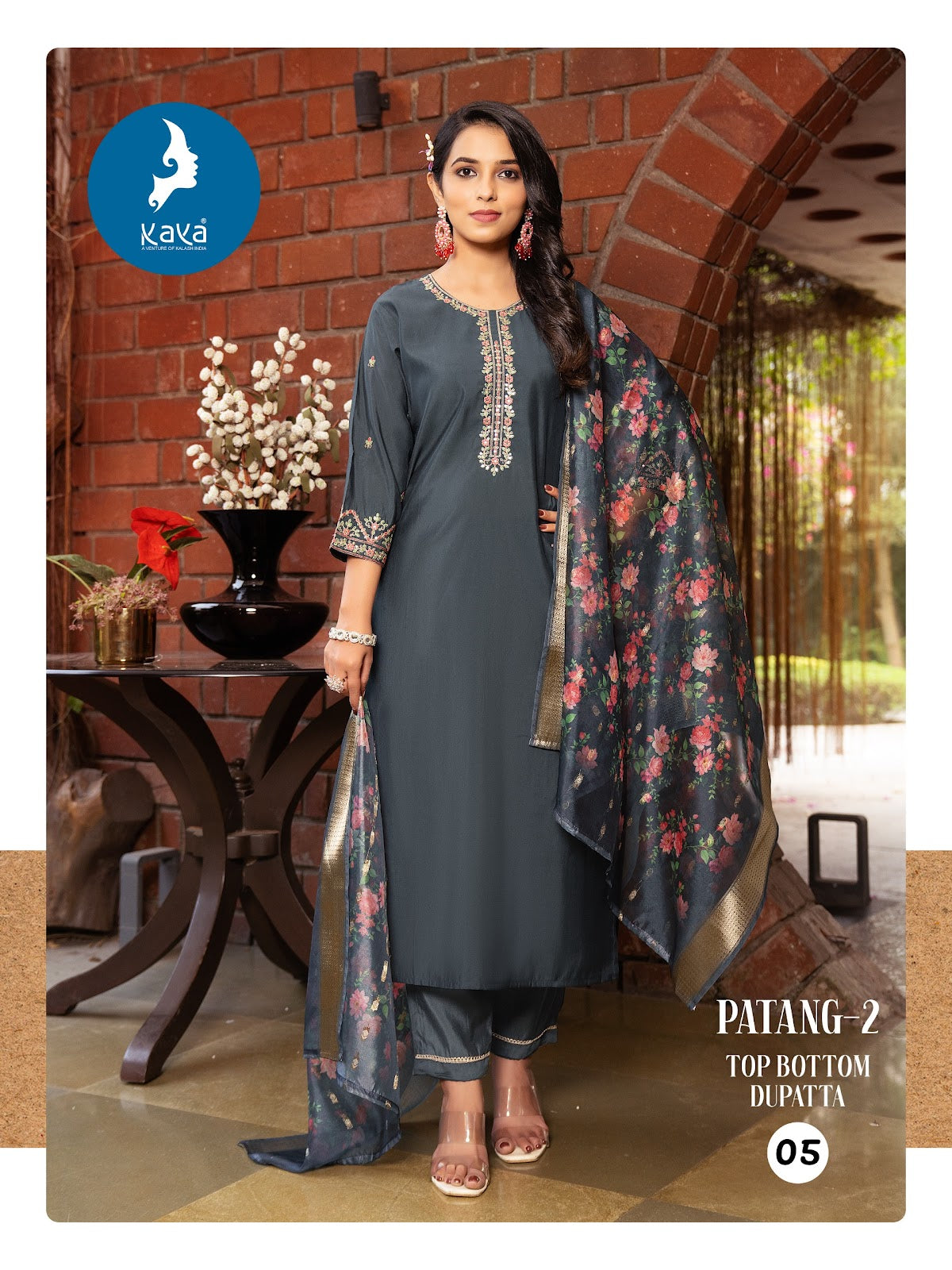 Patang 2 Kaya Roman Silk Readymade Pant Style Suits Manufacturer Ahmedabad