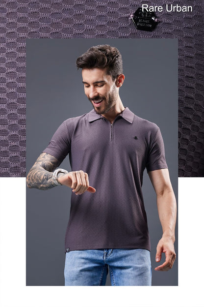 Patch Vol 5872 Rare Urban Jacquard Knit Mens Tshirts Supplier India