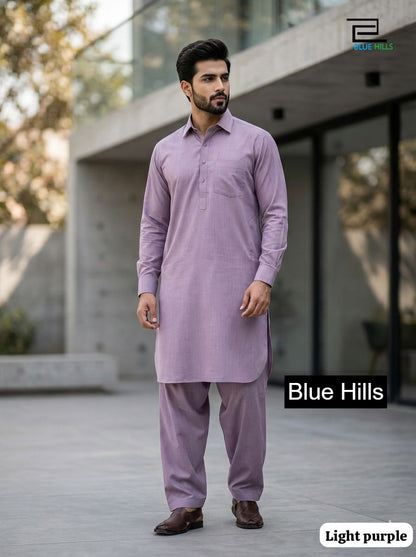 Pathani Vol 1 Blue Hills Cotton Mens Kurta Pajama Wholesaler Ahmedabad