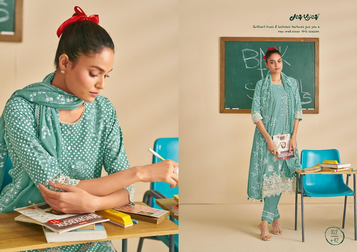 Pathshala Jay Vijay Pure Cotton Pant Style Suits Wholesale