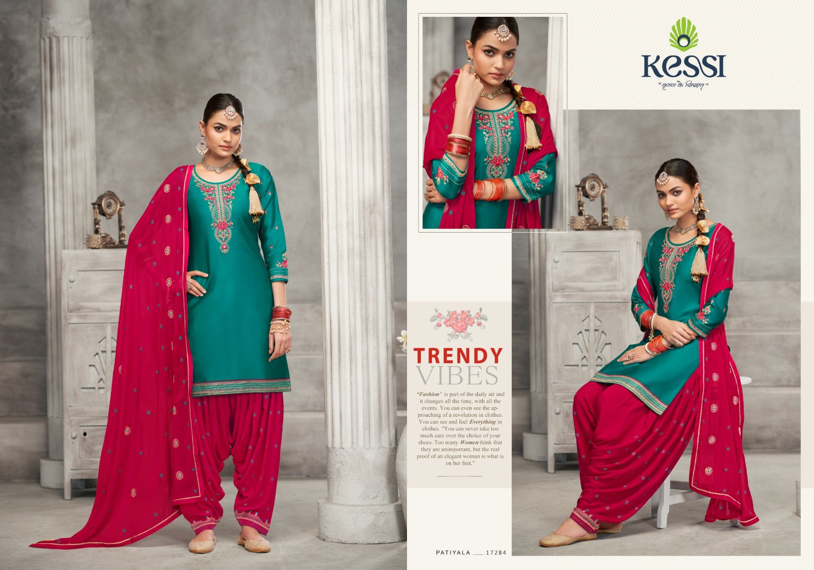 Patiala House Vol 102 Kessi Fabrics Salwar Suits Wholesaler