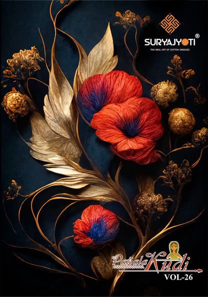 Patiala Kudi Vol 26 Suryajyoti Pure Cotton Cotton Dress Material Manufacturer