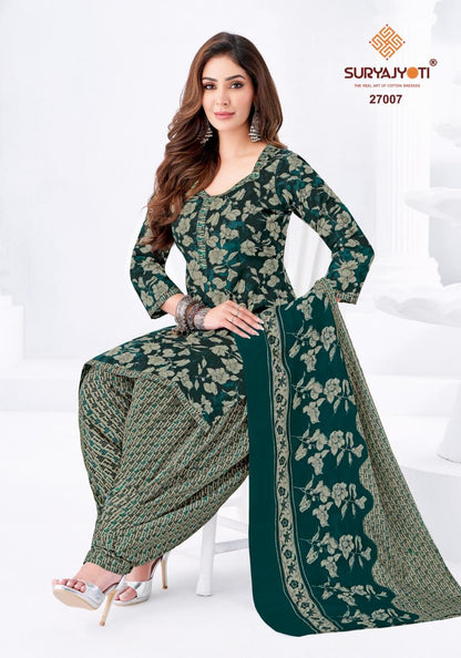 Patiala Kudi Vol 27 Suryajyoti Cotton Dress Material Wholesale Price