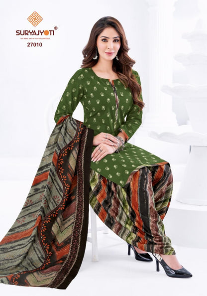 Patiala Kudi Vol 27 Suryajyoti Cotton Dress Material Wholesale Price