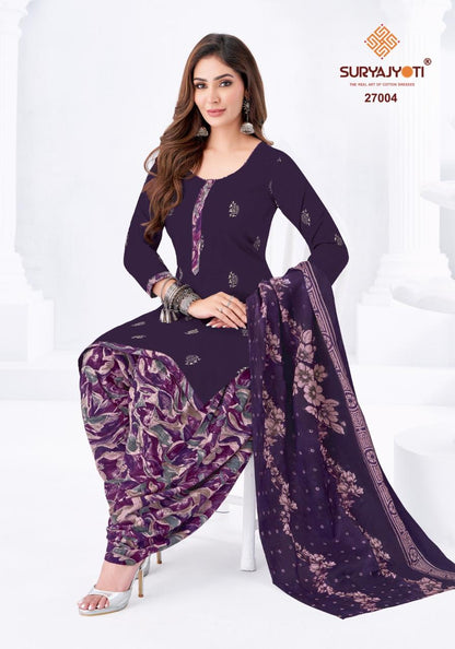 Patiala Kudi Vol 27 Suryajyoti Cotton Dress Material Wholesale Price