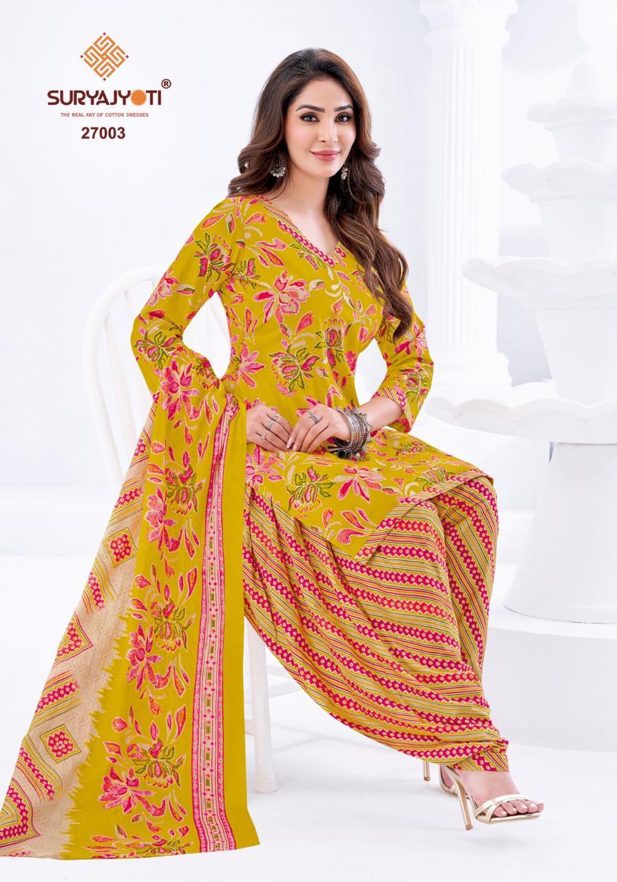 Patiala Kudi Vol 27 Suryajyoti Cotton Dress Material Wholesale Price