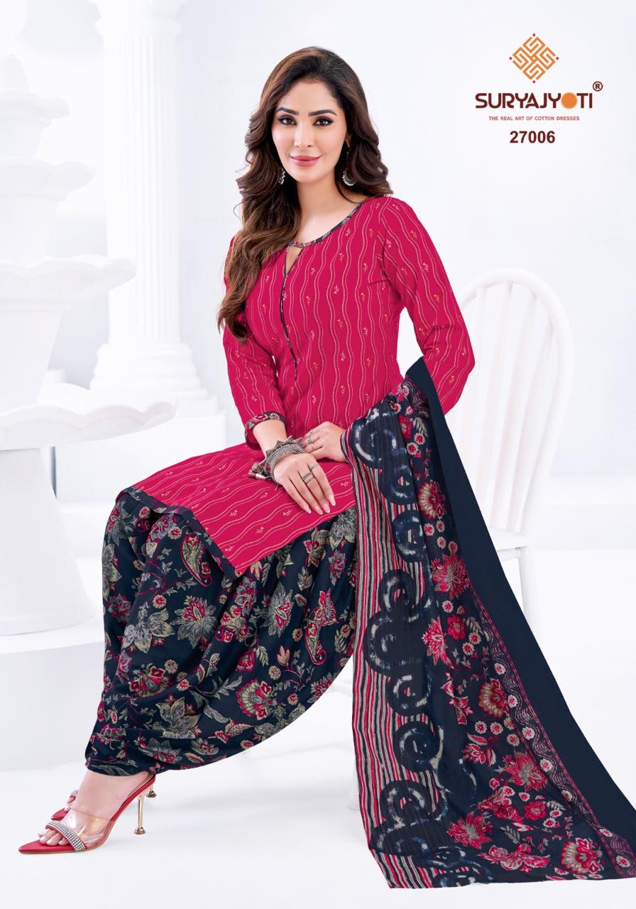 Patiala Kudi Vol 27 Suryajyoti Cotton Dress Material Wholesale Price